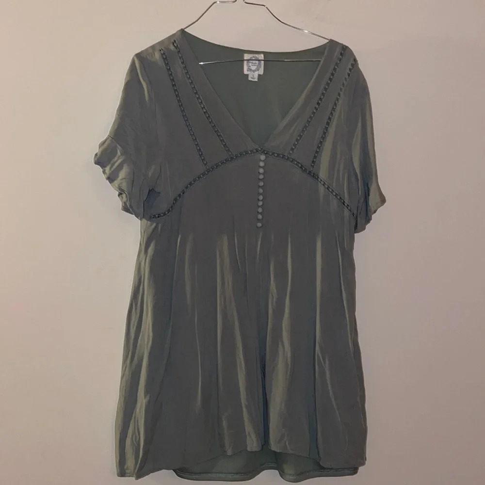 Light Minty Green Blue Rain Dress